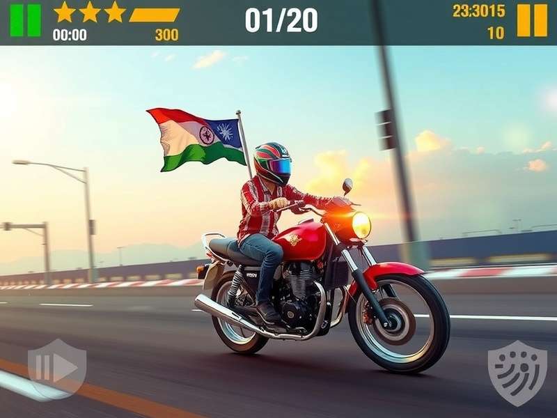 Traffic Rider गेम में हाई स्कोर बनाता हुआ प्लेयर