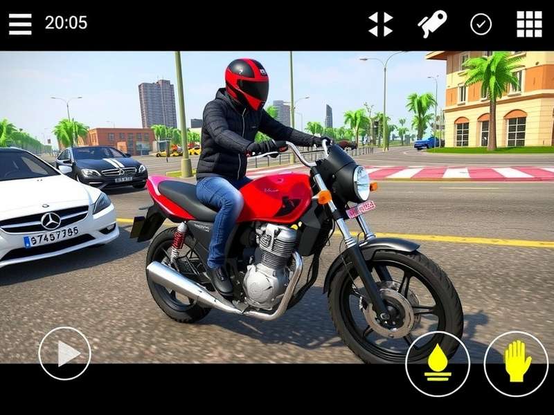 Traffic Rider Cheat Mod इंटरफ़ेस दिखाता हुआ स्क्रीनशॉट