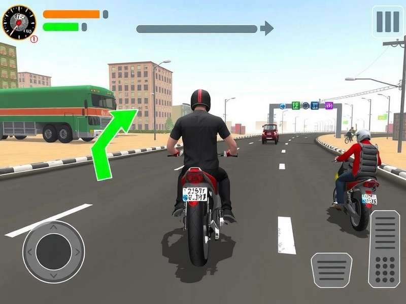 Traffic Rider Hack APK इंटरफेस दिखाता हुआ असीमित पैसे और सभी बाइक अनलॉक