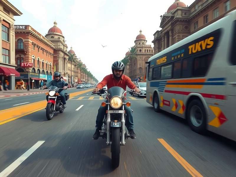 Traffic Rider गेम स्क्रीनशॉट - हाईवे पर बाइक रेसिंग