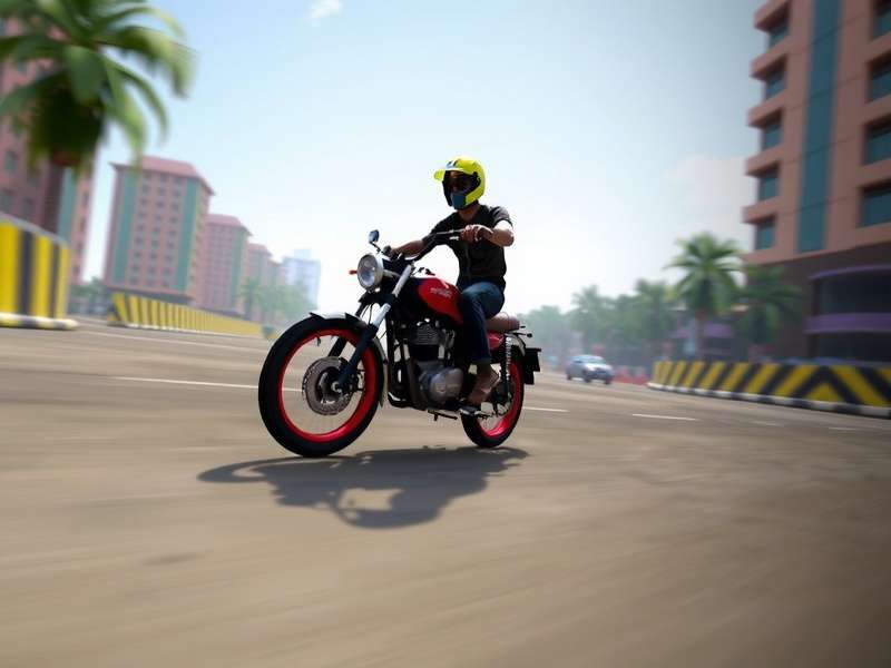 Traffic Rider Online Games स्क्रीनशॉट - बाइक रेसिंग का दृश्य