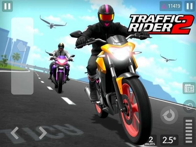 Traffic Rider 2 Hack APK Mod इंटरफेस