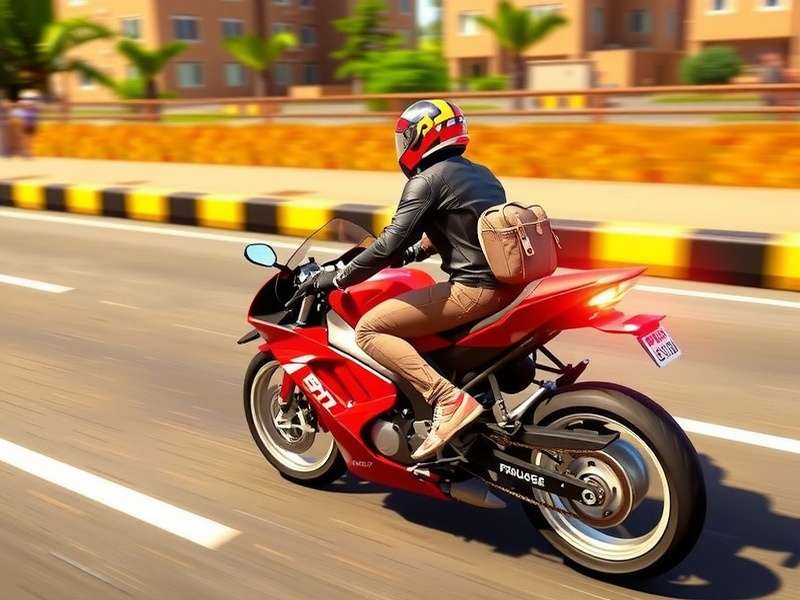 Traffic Rider 2 गेमप्ले स्क्रीनशॉट - बाइक से ट्रैफिक में रेसिंग