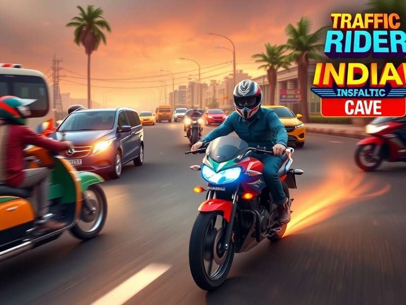 Traffic Rider गेमप्ले स्क्रीनशॉट - हाईवे पर बाइक रेसिंग