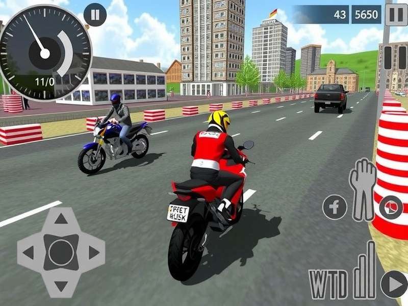 Traffic Rider Mod APK स्क्रीनशॉट जिसमें अनलिमिटेड मनी और सभी बाइक्स दिखाई दे रही हैं