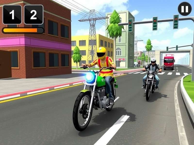 Traffic Rider गेमप्ले स्क्रीनशॉट - बाइक रेसिंग एक्शन