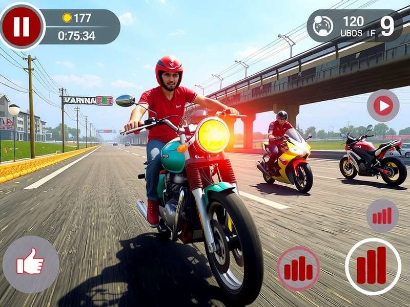 Traffic Rider Gameplay Screenshot - बाइक रेसिंग