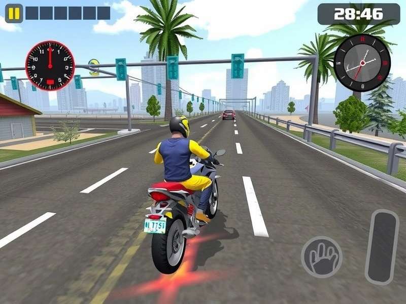 Traffic Rider Gameplay Screenshot - बाइक रेसिंग गेम