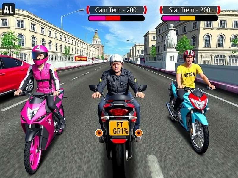 Traffic Rider Mod APK Laptop Screenshot