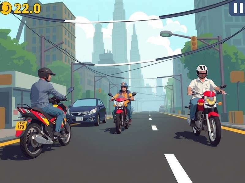 Traffic Rider Game Last Level Screenshot - अंतिम स्तर में मोटरसाइकिल की रेस