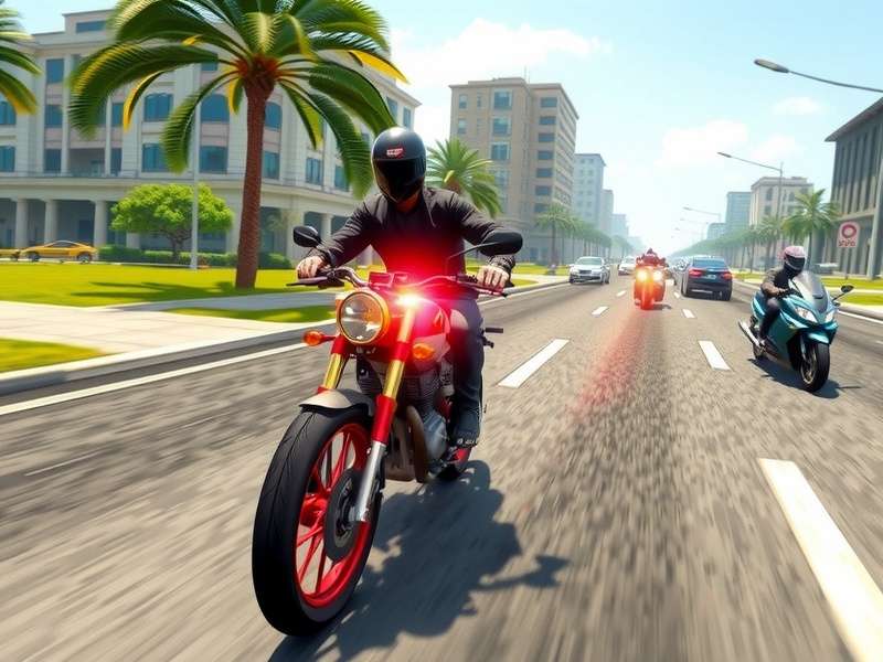 Traffic Rider 2 Gameplay Screenshot - Bike racing on highway