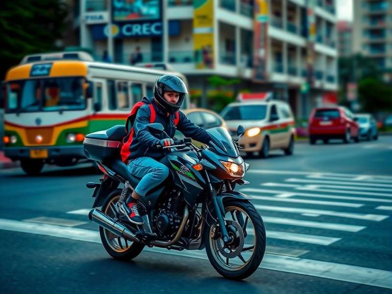 Traffic Rider gameplay screenshot showing motorcycle racing