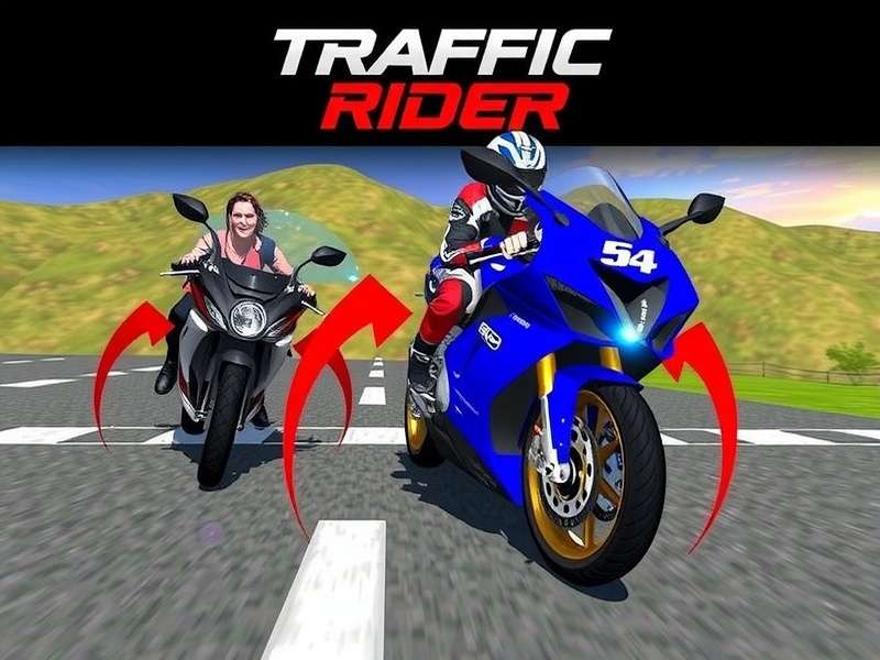 Traffic Rider Mod APK gameplay on PC with unlimited money interface