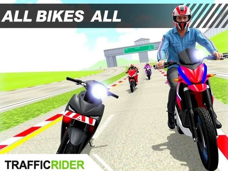 Comparison of unlocked bikes in Traffic Rider showing speed and handling stats