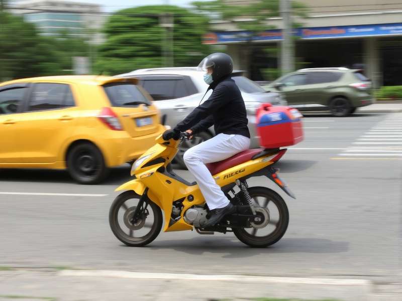 Traffic Rider gameplay screenshot showing motorcycle on highway