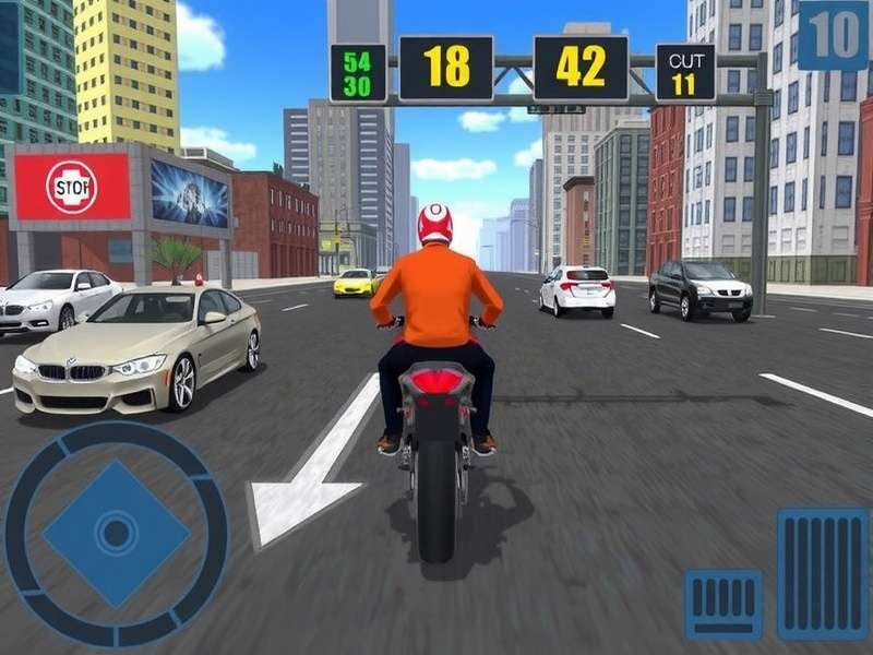 Traffic Rider Io gameplay screenshot showing a bike in Indian traffic