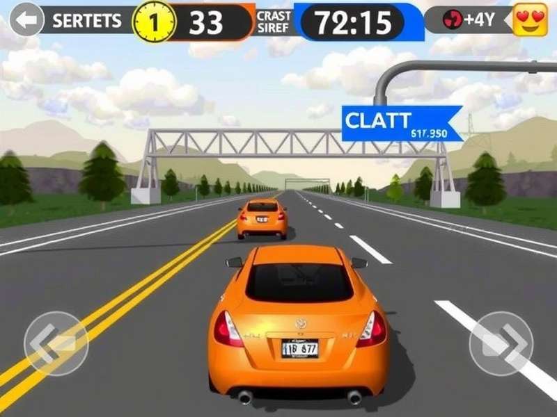 Infographic showing traffic patterns on different Indian highways in Traffic Rider