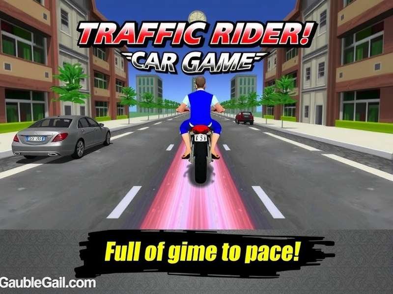 Traffic Rider Gameplay Screenshot showing motorcycle racing on highway