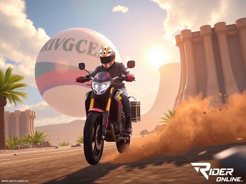 High-speed motorcycle race on a highway in Traffic Rider