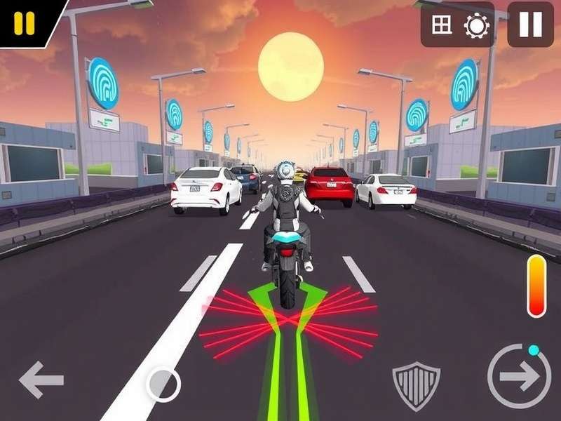 Traffic Rider Unlocked Apk gameplay showing high-speed bike racing with mod features visible