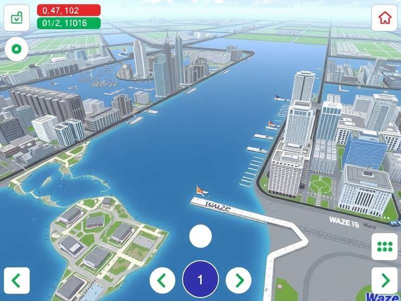 Waze navigation app showing live traffic on a smartphone in an Indian traffic scenario