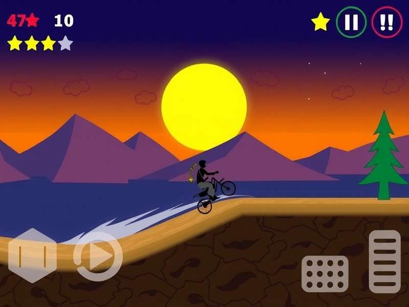 Traffic Rider motorcycle racing gameplay on a highway