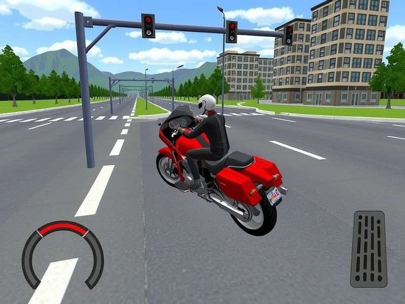 Traffic Rider Mod Apk gameplay showing unlocked superbikes on iOS