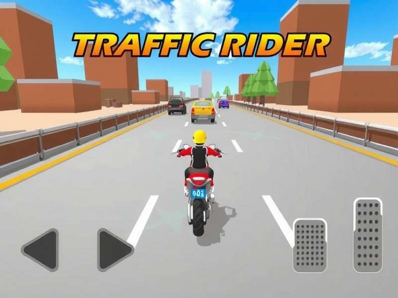 Traffic Rider Download – highway racing motorcycle game banner with Indian riders