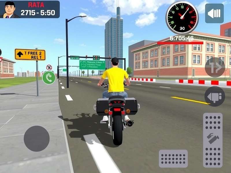 Traffic Rider Game For PC gameplay screenshot showing Indian highway traffic with a sports bike