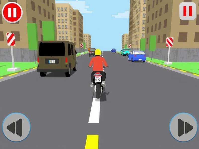 Traffic Rider Game Song — vibrant motorbike racing soundtrack visual with golden headphones and speed lines