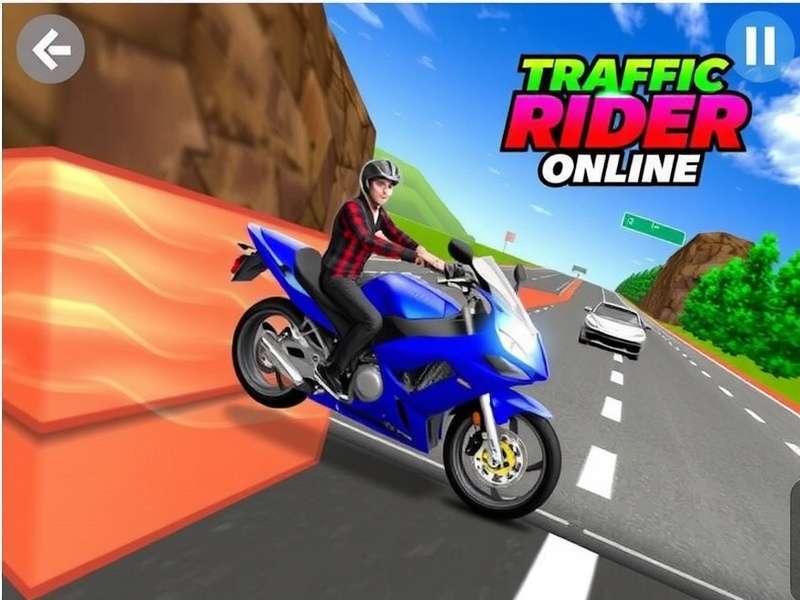 Traffic Rider gameplay with high-speed bike racing on Indian highways