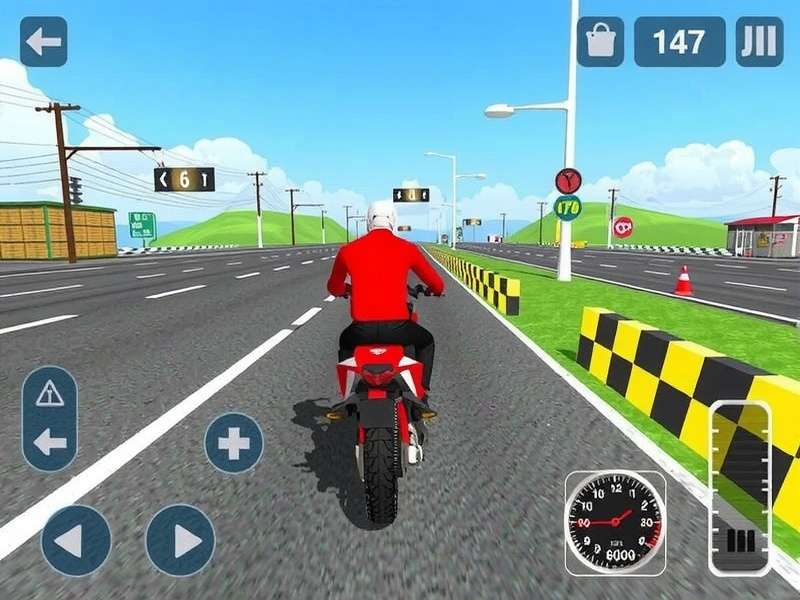 Traffic Rider Online Free - high-speed motorcycle racing on open highways with dynamic traffic